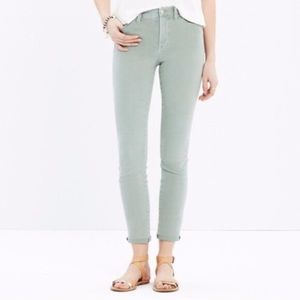 Madewell 9” high rise skinny crop